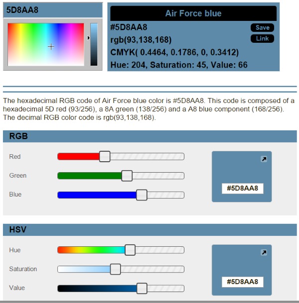 Rgb Color Chart Decimal