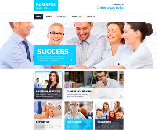 Free Business Website Template 