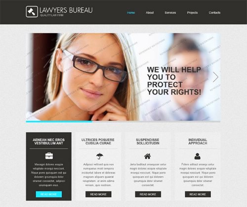 Free Law Website Template 