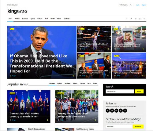 News Portal Website Template