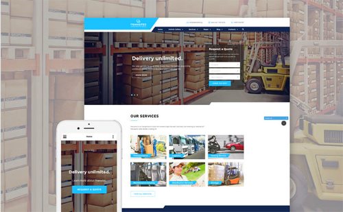 Transporttion Website Template 