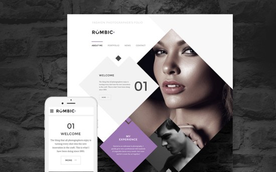 Fashion Photographers Website Template    