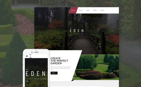 Garden Design Responsive Website Template