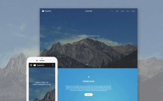 Photographer Portfolio Responsive Website Template