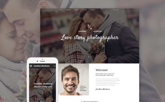 Photographer Portfolio Responsive Website Template