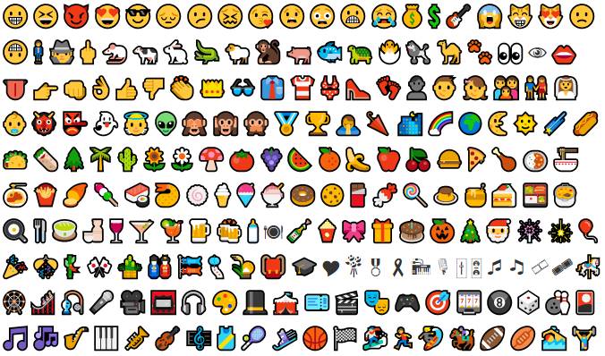 Colored Icon Characters To Copy-Paste - Smileys, Symbols etc.