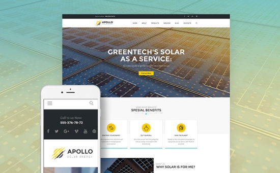 theme with fully responsive layouts