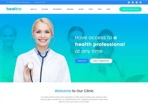 Healthcare and Medical Services WordPress Theme