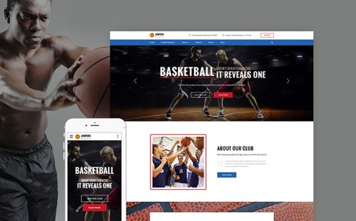 Basketball Web Template 