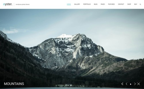 Oyster - Fullscreen Photo and Video Website Template
