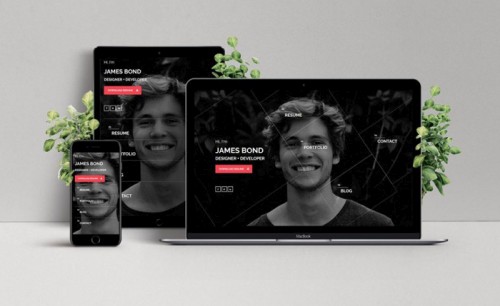 Hello Personal vCard Website Template
