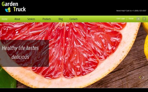 Free Website Template for Agriculture Site 