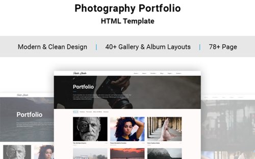Photo Studio -  Photo Portfolio Creative Website Template