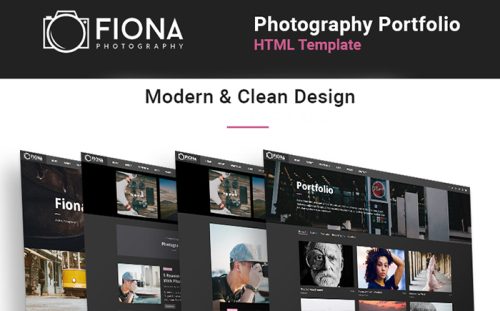 Fiona -  Photo Gallery Portfolio Website Template