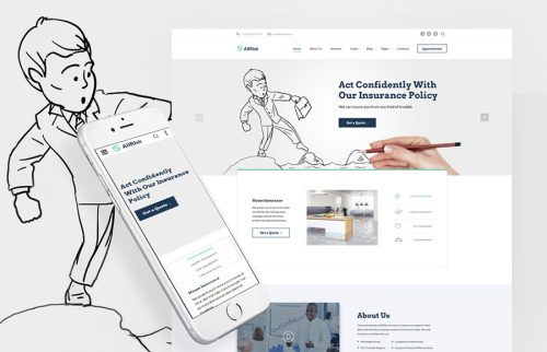 Insurance Company Website Template    