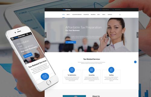 Accounting Website Template    