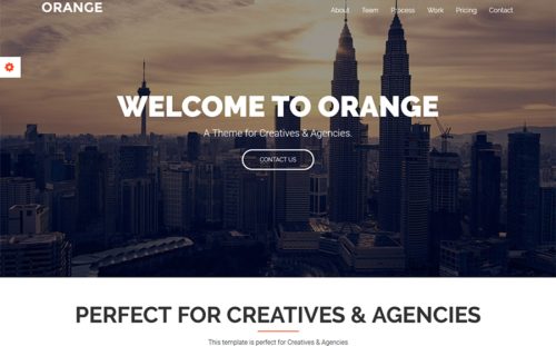 Orange - One Page Bootstrap Website Template