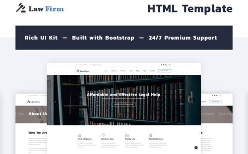 Law Firm Multipage Website Template    
