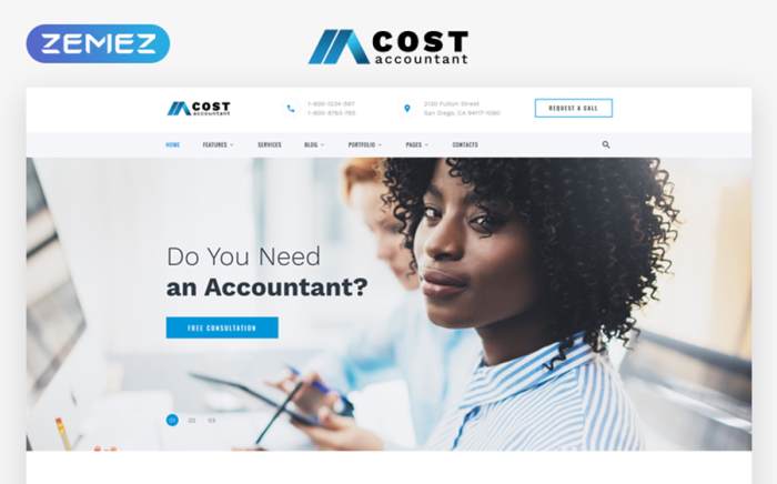 Accountant Multipage HTML5 Template    