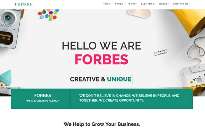 Forbes - Multipurpose HTML5 Website Template