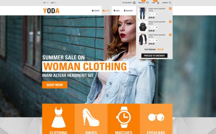 Yoda Clothes - HTML Website Template
