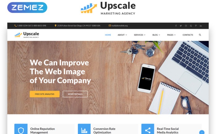 Marketing Multipage HTML Template    