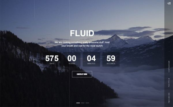 Fluid â€” Animated Coming Soon Template Website Template