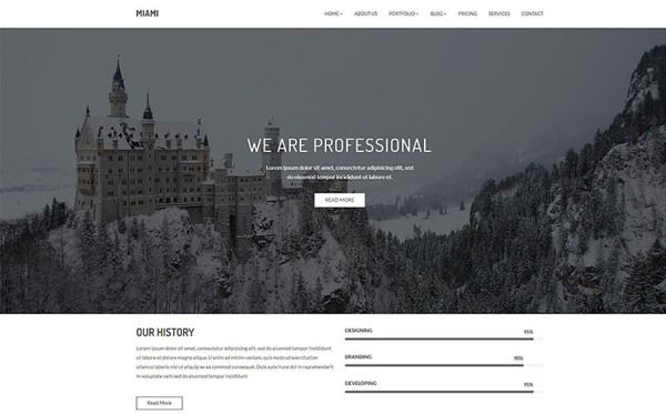 Miami - Minimal Portfolio Website Template