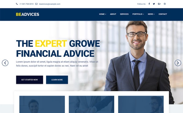 Beadvices | Consulting HTML And Sass Website Template