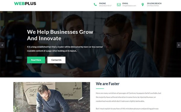 Webplus - Business & Corporate HTML Website Template