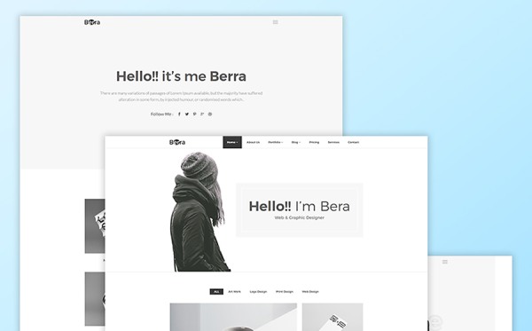 responsive html templates minimalist