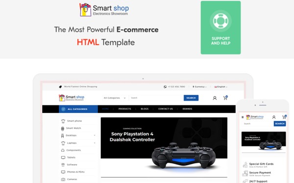 SmartShop Electronic Shop Website Template