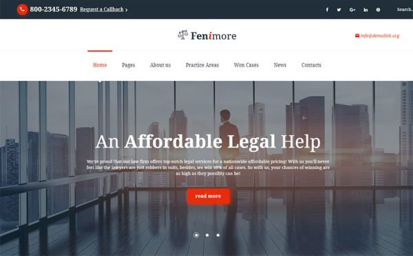 law firm site template
