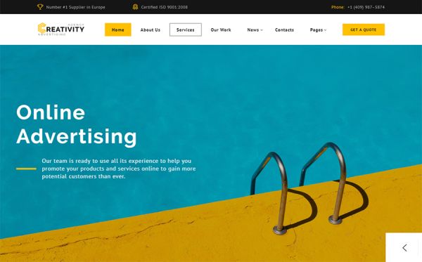Advertising Agency Multipage HTML Template