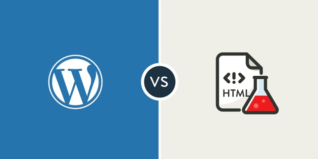 wordpress static html differences