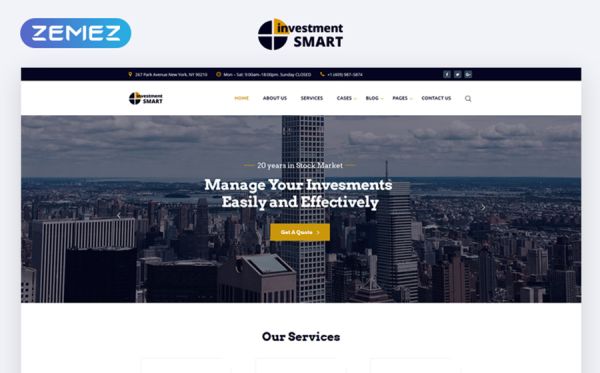 Investment Multipage HTML Template    