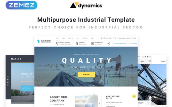 Industrial Multipage HTML5 Template