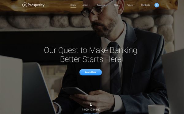 Banking Multipage HTML5 Website Template