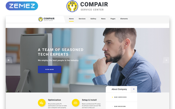 Computer Service Center Multipage HTML5 Template