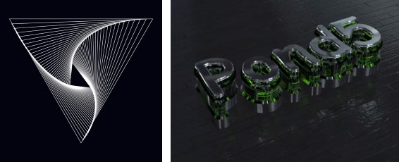 Simplified Logos with 3D Elements