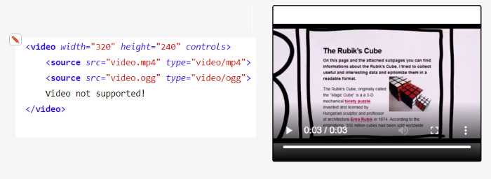 html video tag