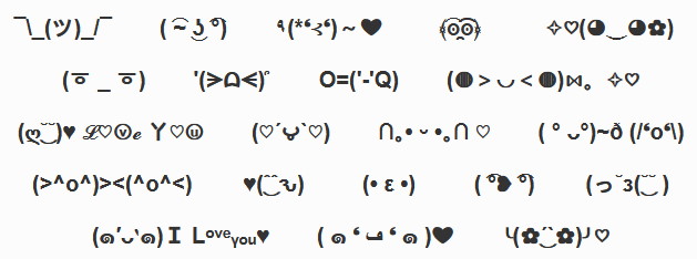 text faces