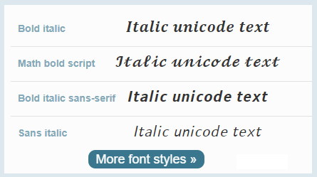 italic converter