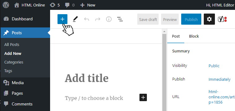 wordpress block editor