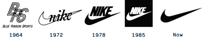 nike logo evolution