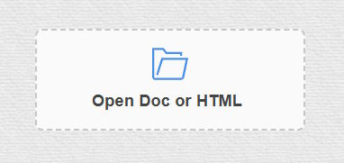 drag and drop doc word file to open