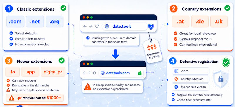 choosing the right domain extensions