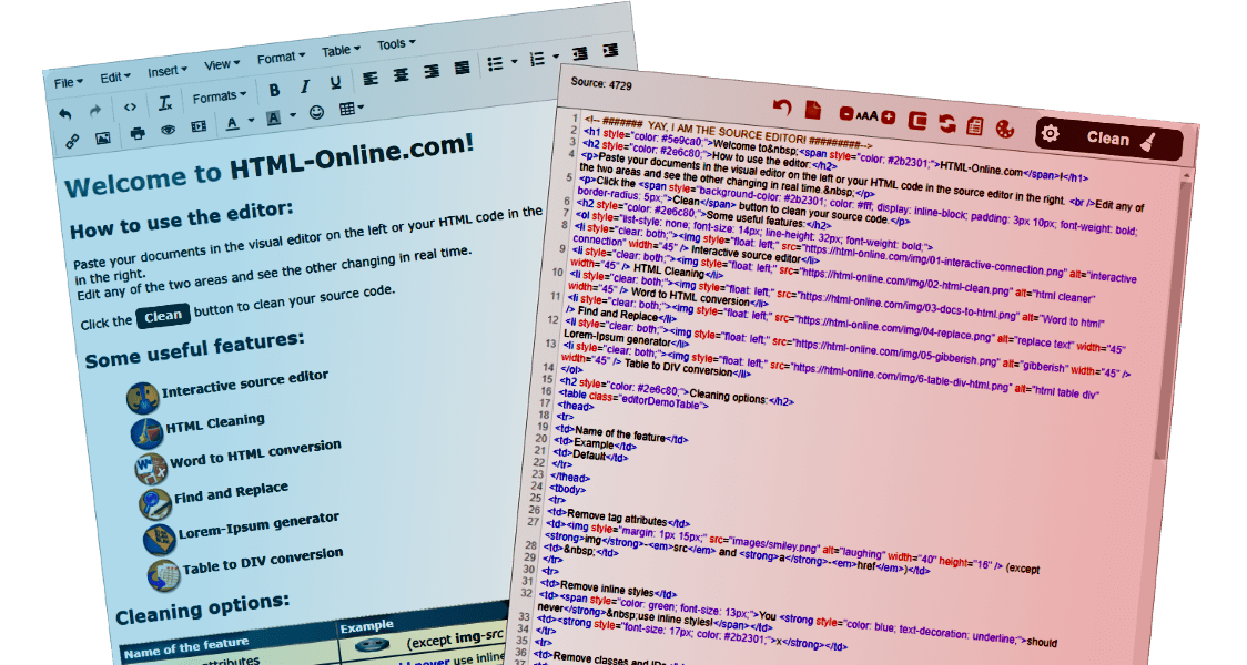 Free online HTML editor